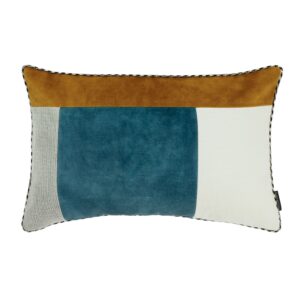 Casamance Pojagi Cushion - Topaz|Tobacco