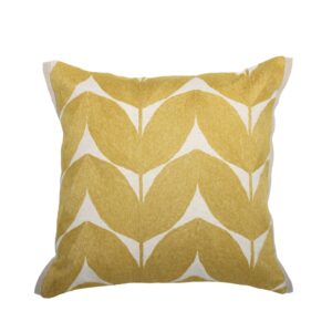 Casamance Herbes Folles Cushion - Mustard