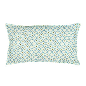 Linwood Buttons Cushion - Pond