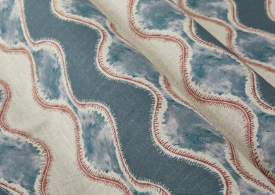 Sidonie Stripe- Indigo|Red (Sample)