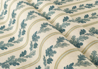 Oak Leaf Stripe – Indigo (Returnable Sample)