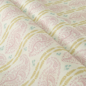 Bell House Collection Estella Stripe II Fabric - Pink|Ochre