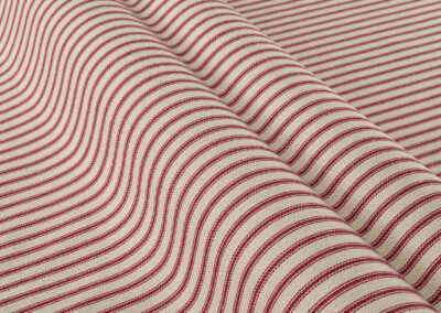 Carnac Ticking Stripe – Red