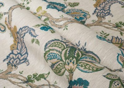 Mirabel Linen – Teal (Returnable Sample)