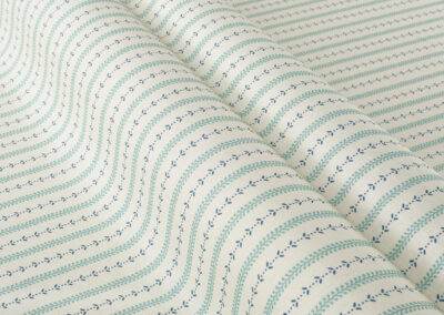 Anmer Leaf Stripe – Indigo|Eau De Nil