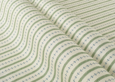 Anmer Leaf Stripe – Indigo|Sap Green
