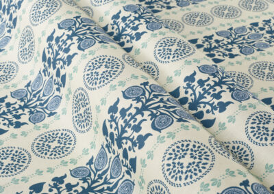Upsala Stripe – Indigo|Eau De Nil (Sample)