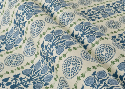 Upsala Stripe – Indigo|Sap Green (Sample)