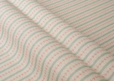 Anmer Leaf Stripe II – Eau De Nil|Coral (Sample)
