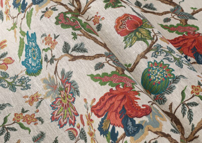 Thea Linen – Madder|Teal