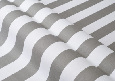 Riviera Stripe – Grey (Sample)
