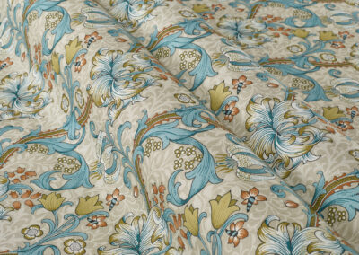 Golden Lily – Linen|Teal