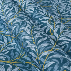 William Morris by Clarke & Clarke Willow Boughs Fabric - Denim