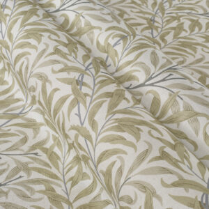 William Morris by Clarke & Clarke Willow Boughs Fabric - Linen